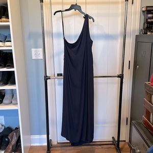 Antonio Melani navy drape dress